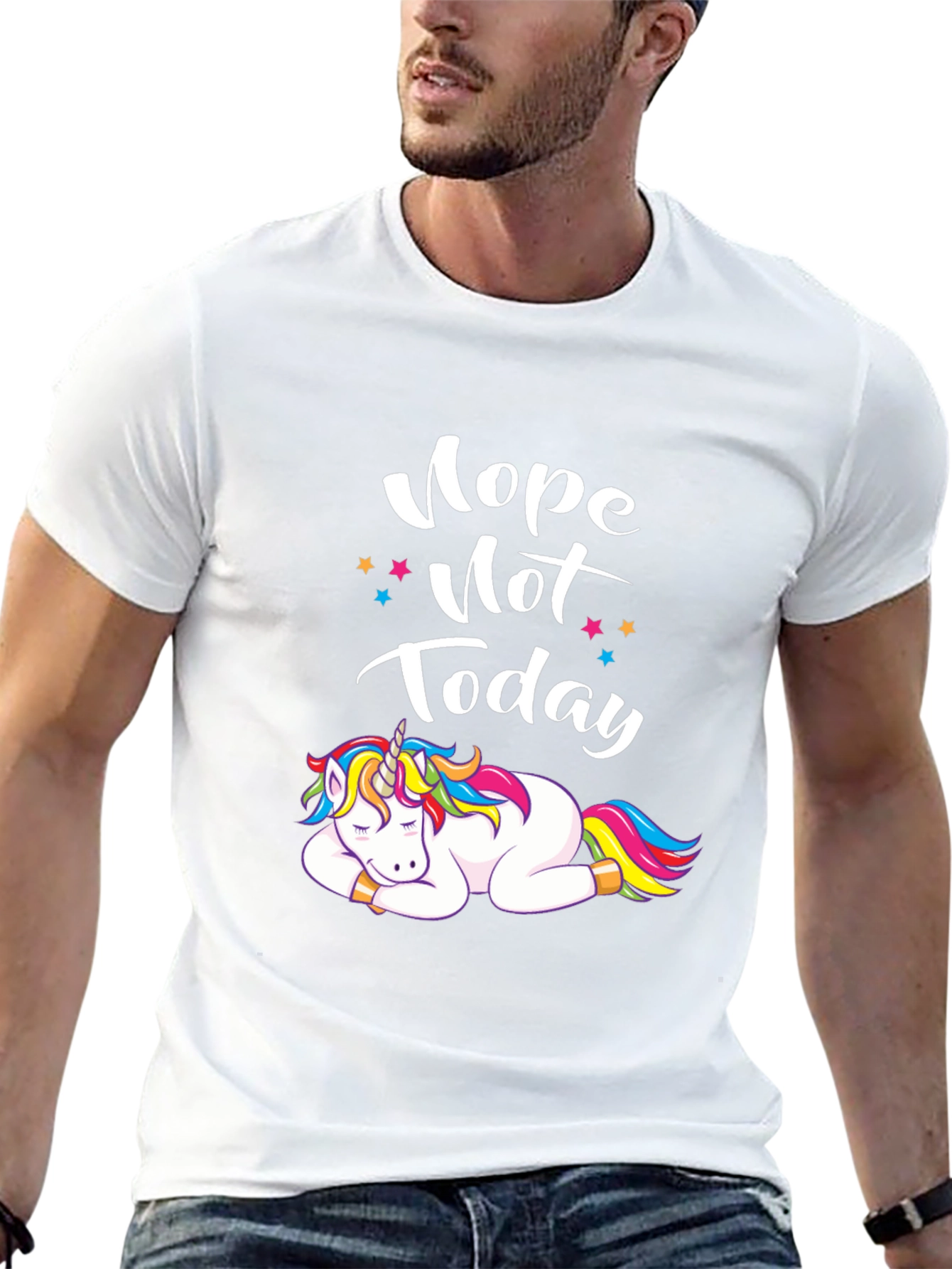 Nope Not Today Unicorn T-Shirt