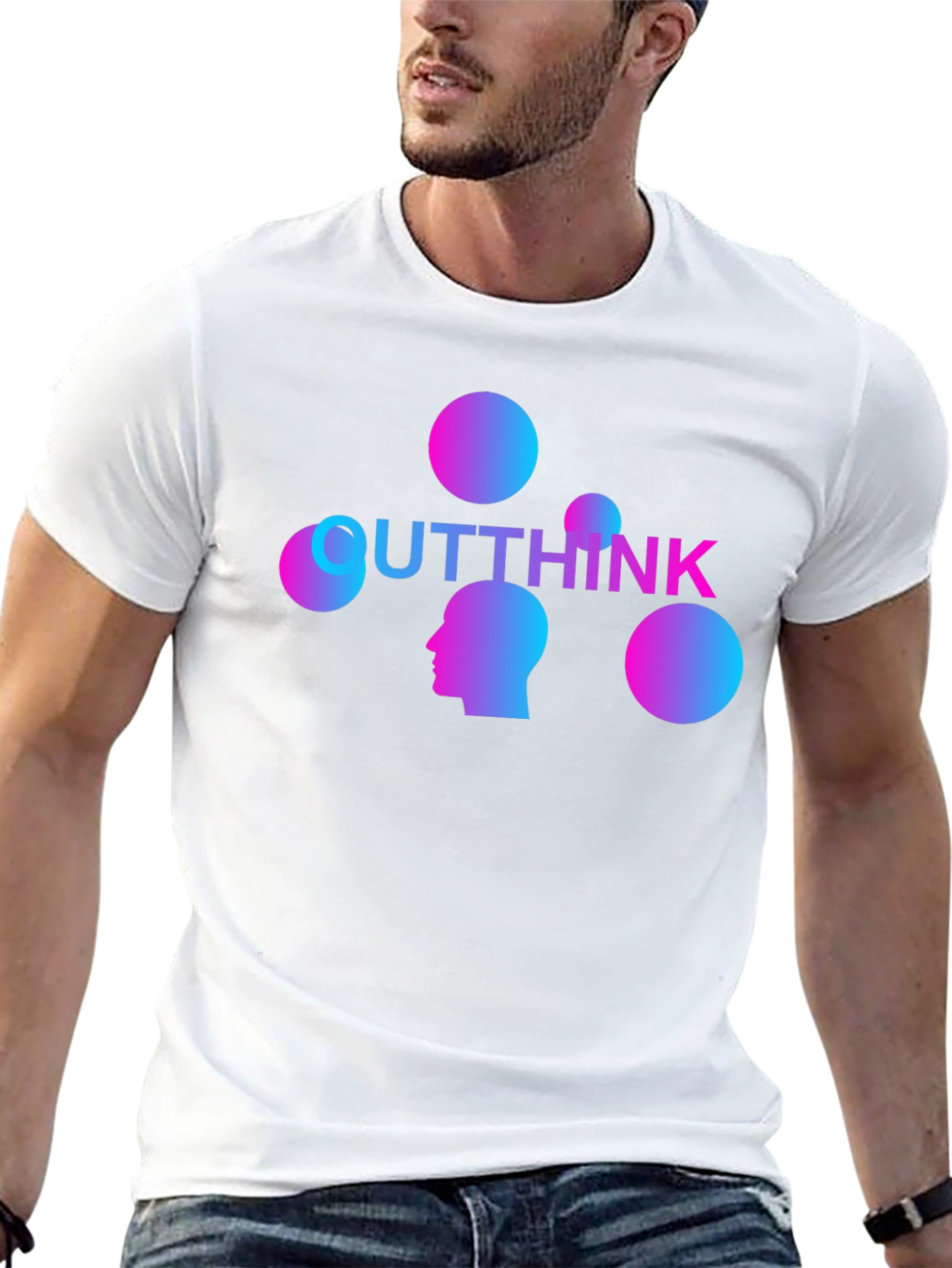 Outthink Graphic Tee - Gradient Design