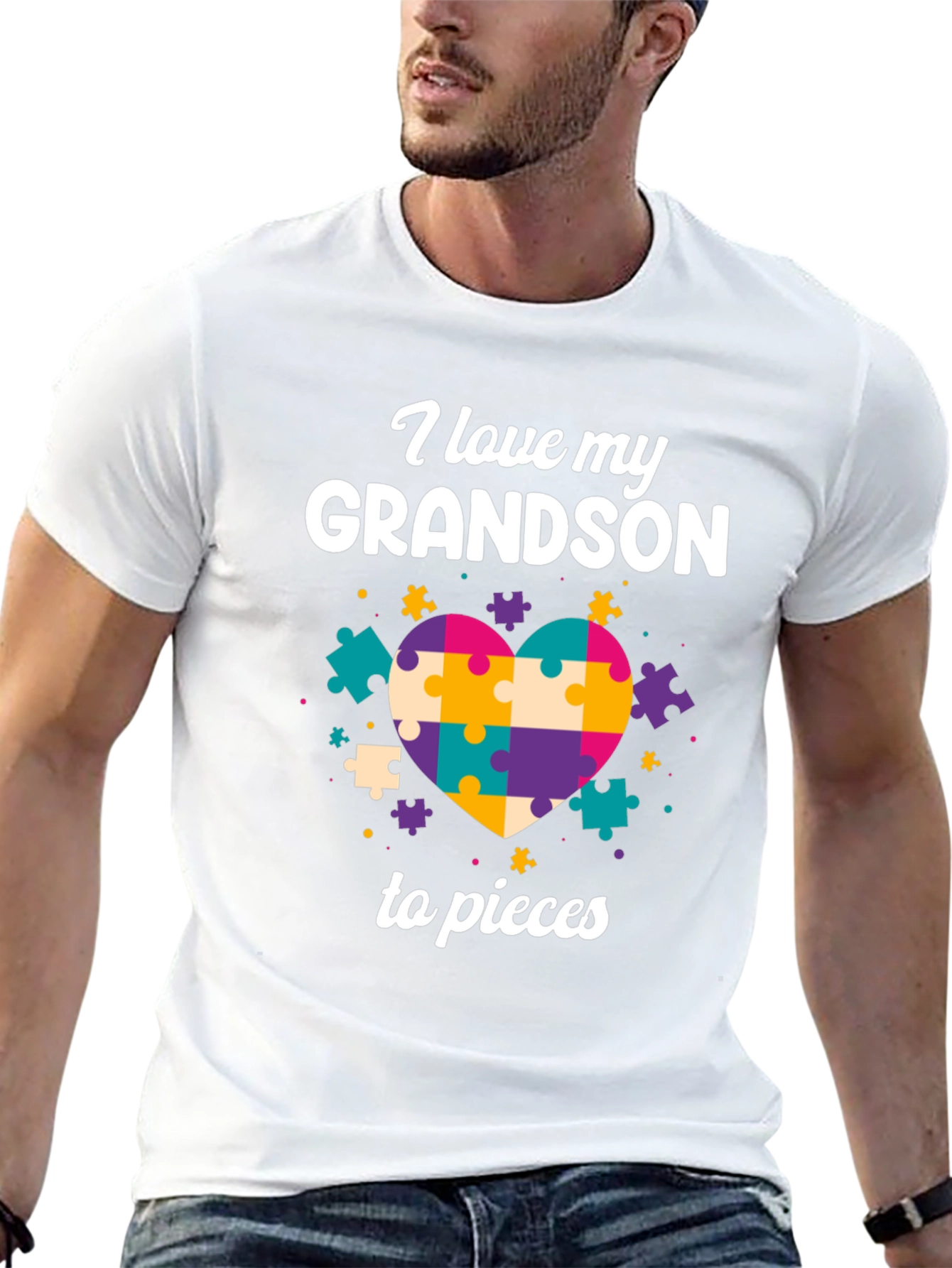 Autism Awareness Grandson T-Shirt