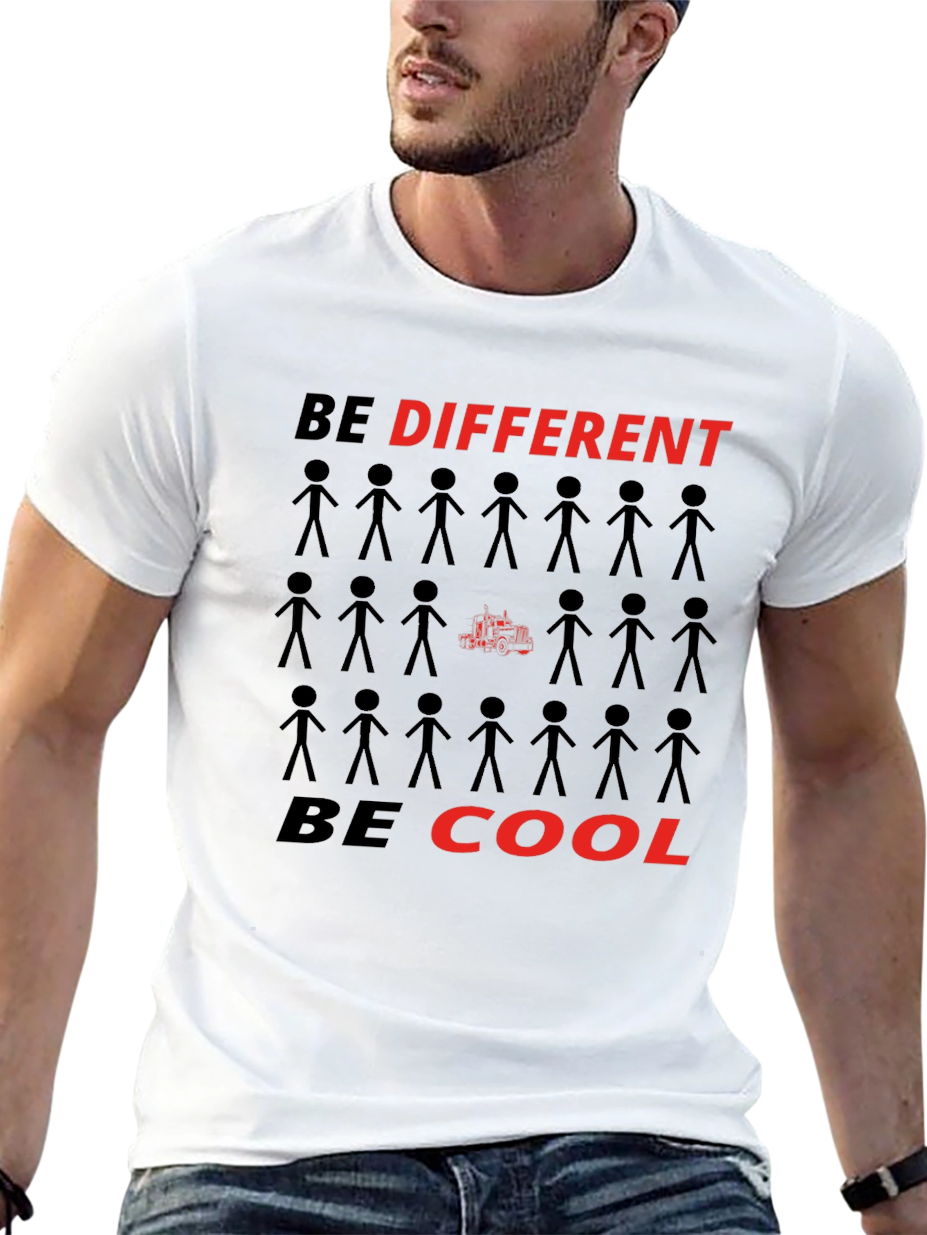 Be Different Be Cool Graphic T-Shirt