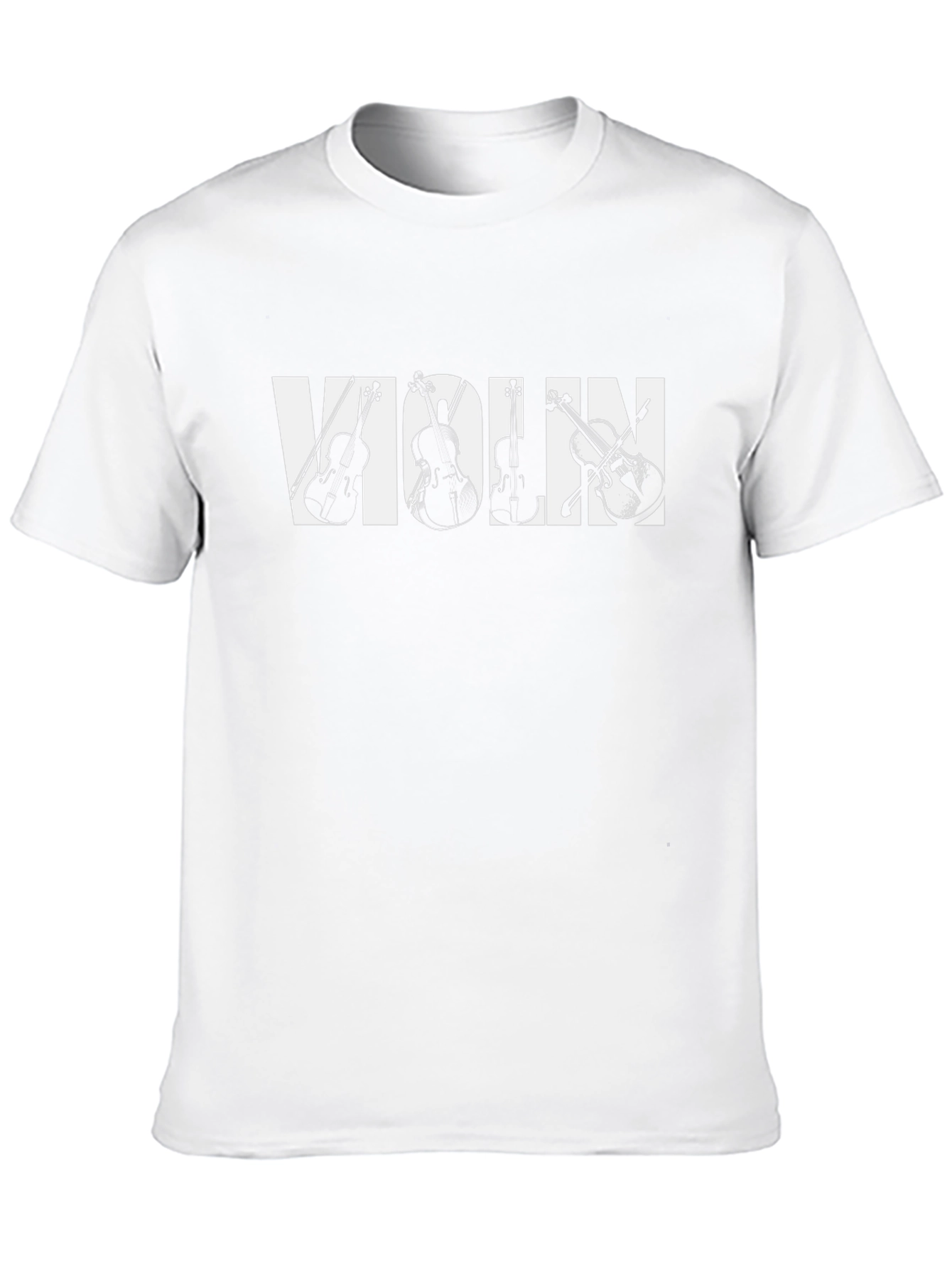 Violin Graphic Tee - Musical Instrument T-Shirt