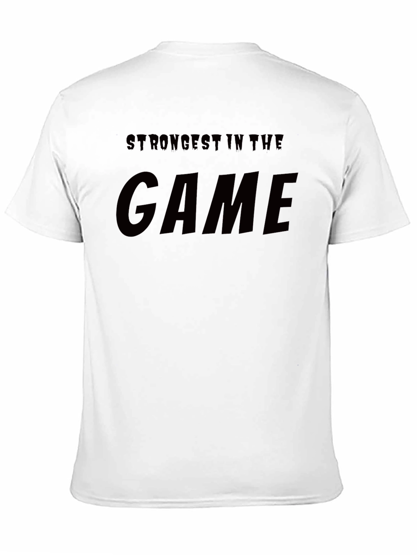 Strongest In The Game Black Graphic T-Shirt