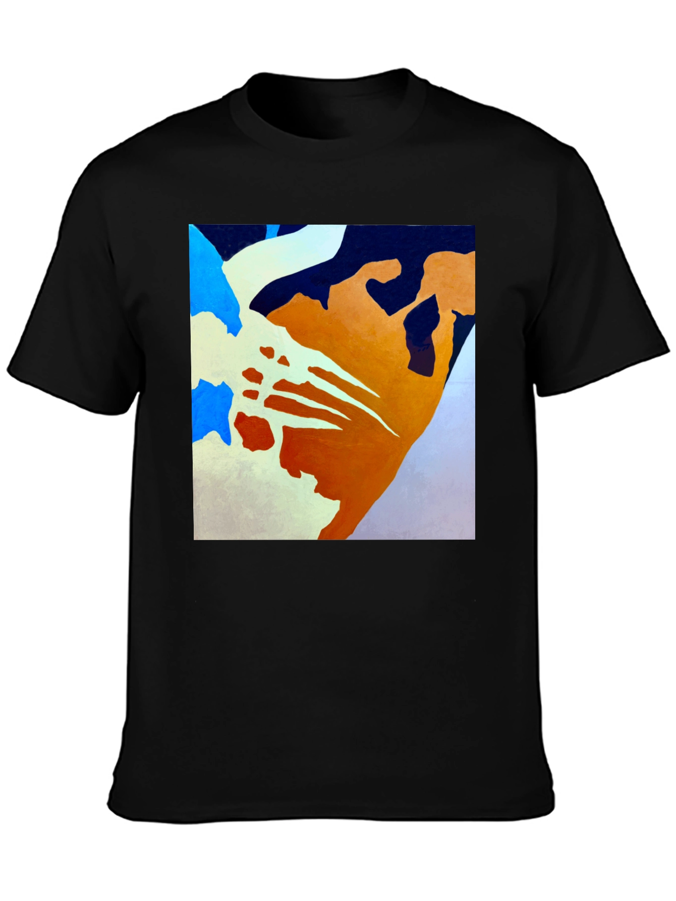 Abstract Art Graphic Tee - Modern Casual Shirt