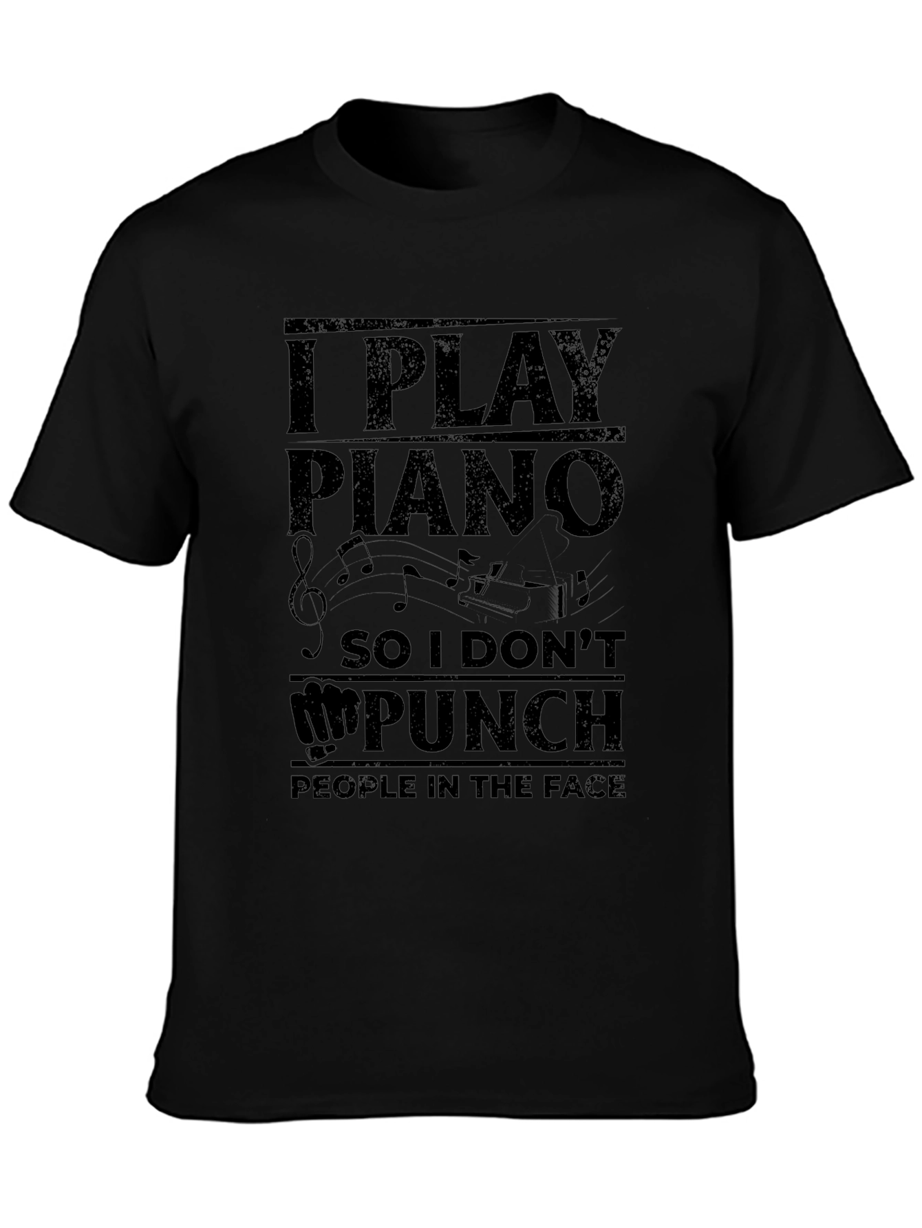 I Play Piano Funny Musician T-Shirt