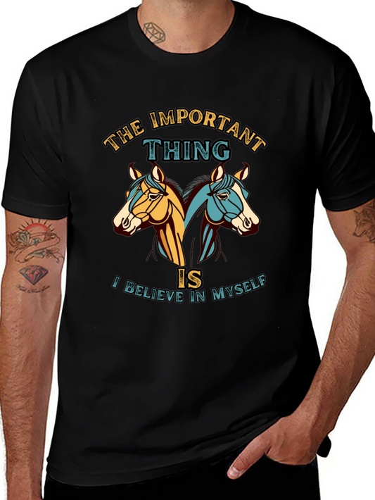 Believe in Myself Horses Graphic T-Shirt
