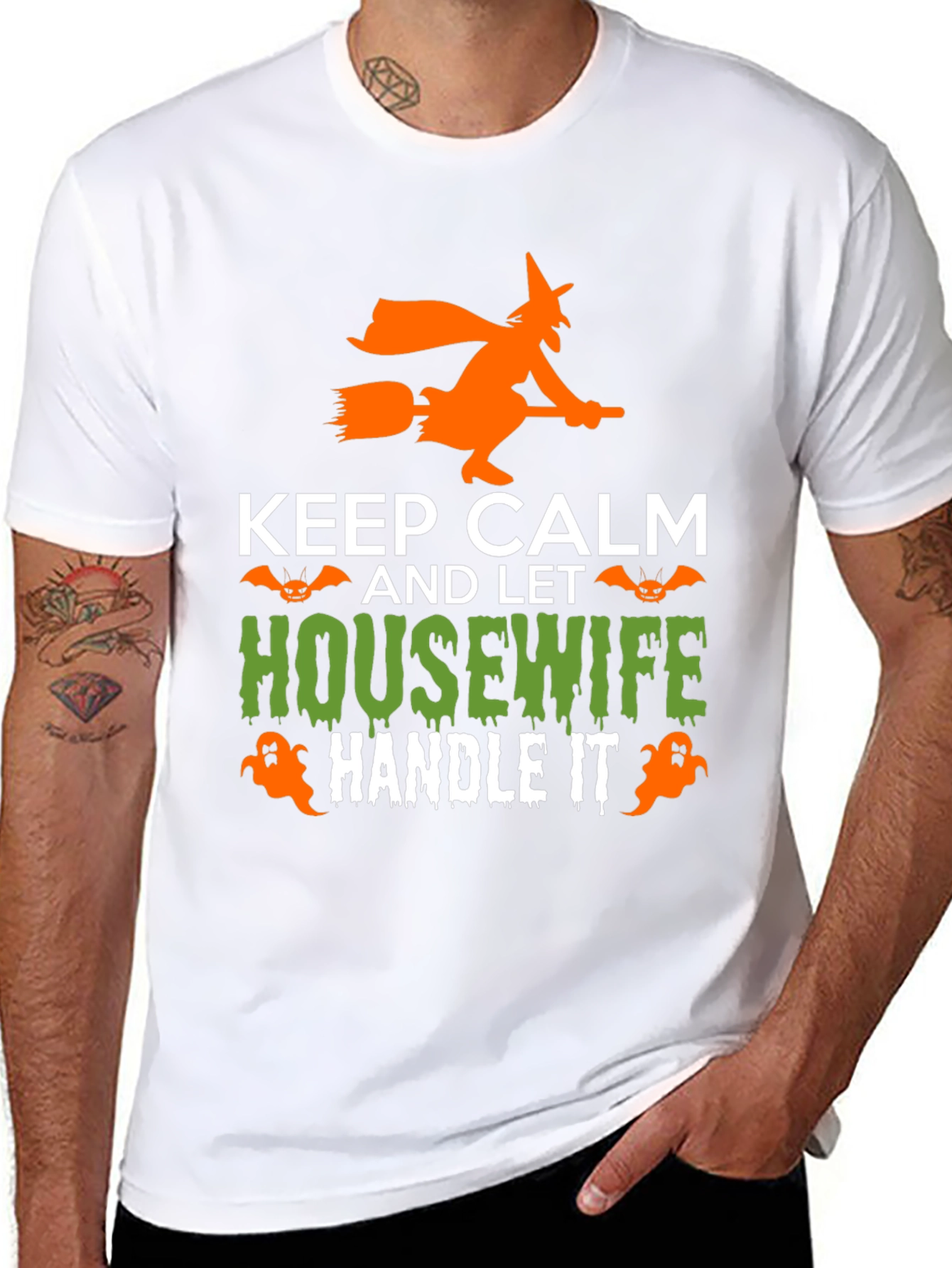 Keep Calm Housewife Halloween T-Shirt