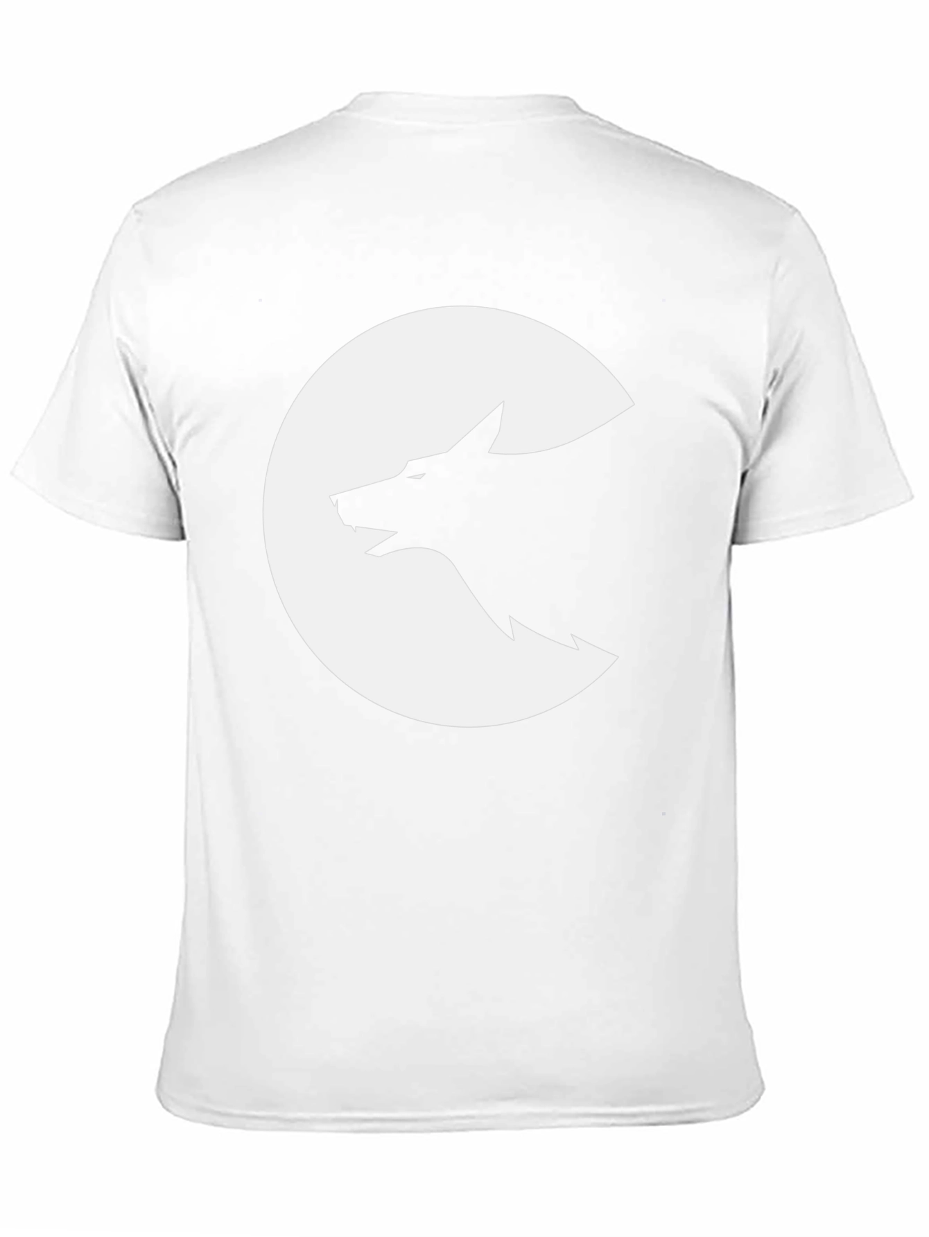 Wolf Silhouette Graphic Tee - Black Cotton T-Shirt