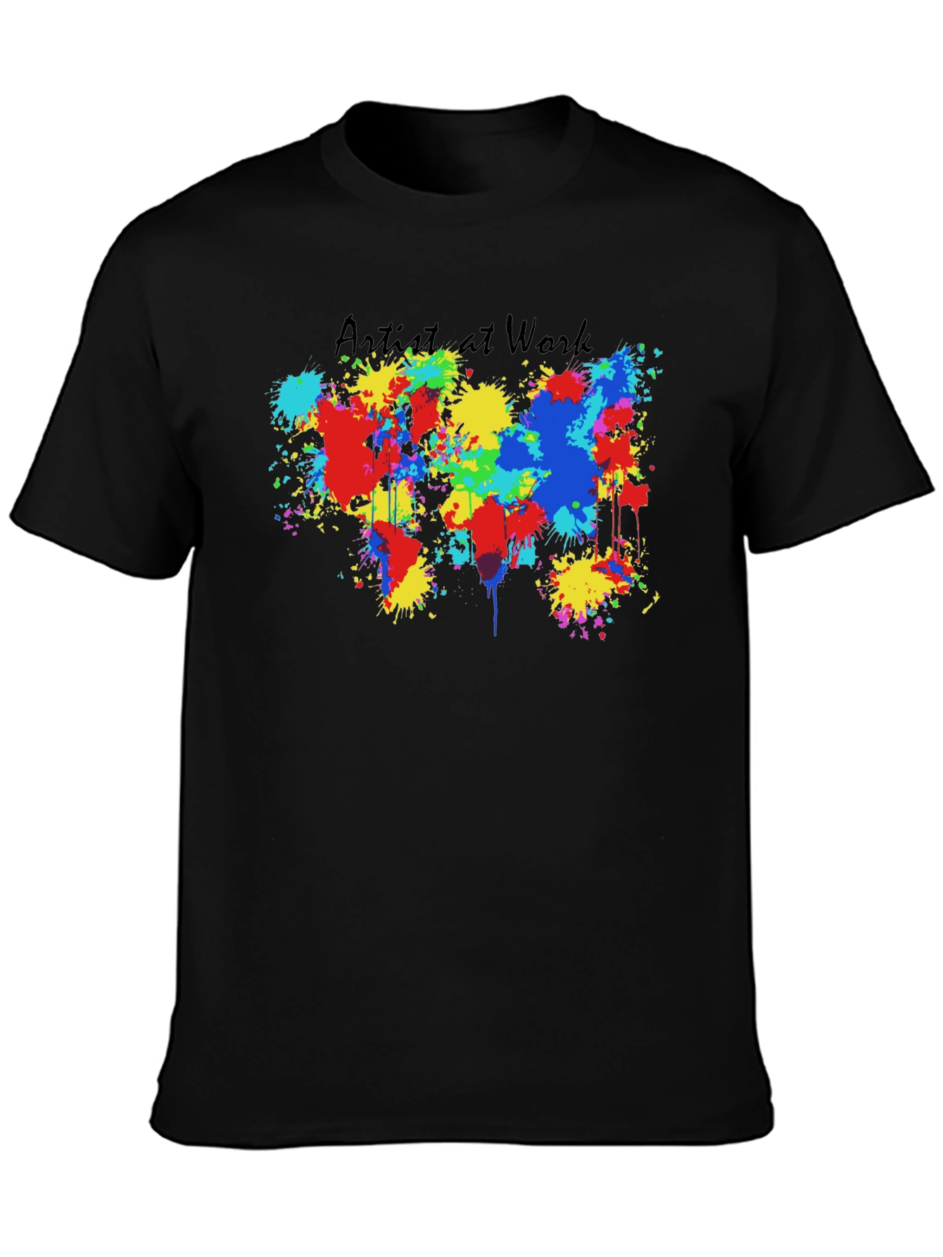 Artist at Work Splatter Paint Mens T-Shirt