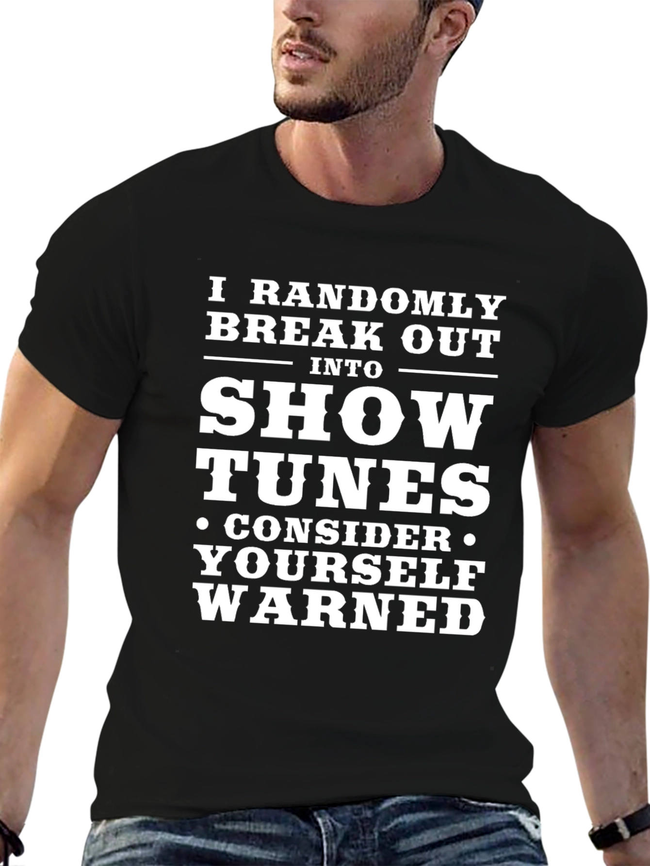 Show Tunes Warning Graphic T-Shirt