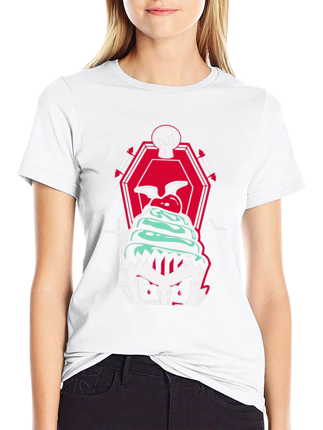 Vampire Cupcake T-Shirt - Spooky Treat!
