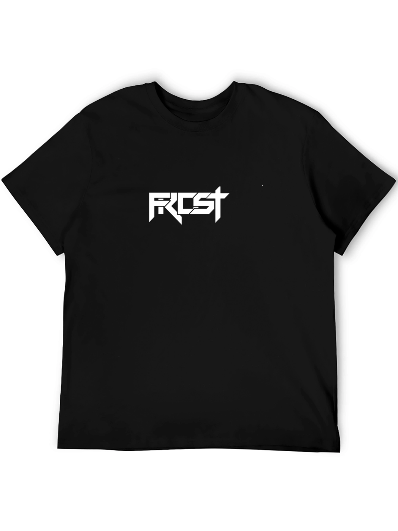 Frost Logo Graphic Tee - Mens Black Cotton T-Shirt