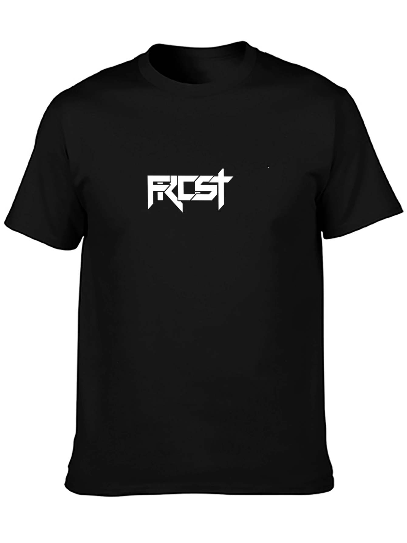 Frost Logo Graphic Tee - Mens Black Cotton T-Shirt