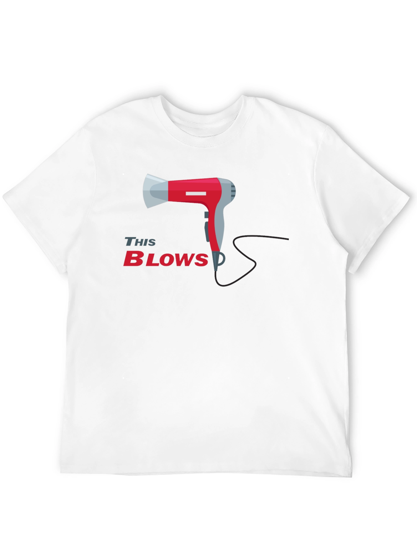 This Blows T-Shirt Funny Hair Dryer Pun Tee