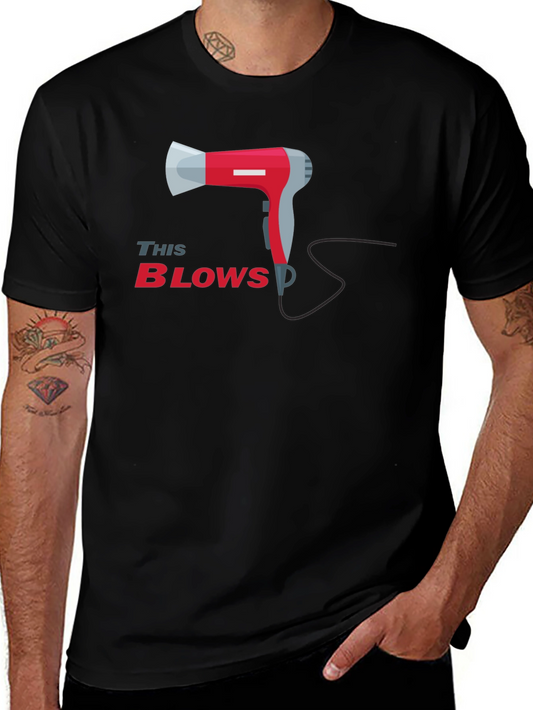 This Blows T-Shirt Funny Hair Dryer Pun Tee