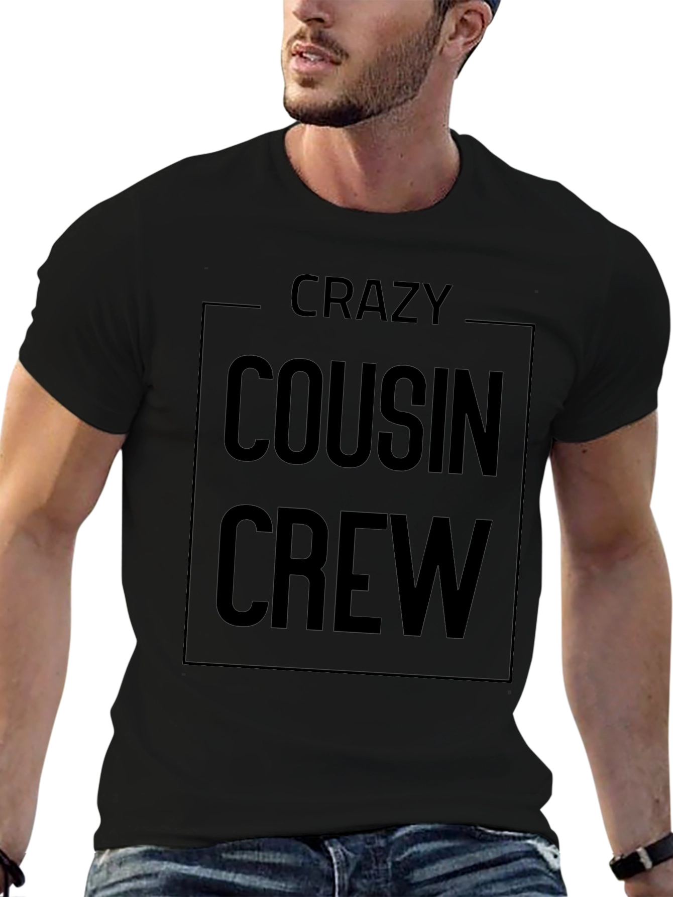 Crazy Cousin Crew Graphic T-Shirt - Family Matching Tee