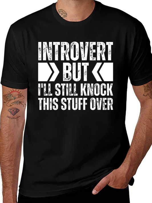 Introvert But Graphic T-Shirt - Humorous Novelty Tee