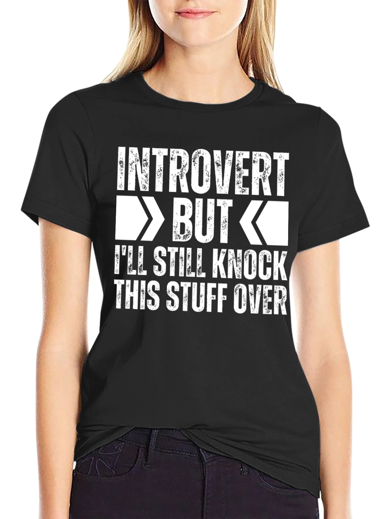 Introvert But Graphic T-Shirt - Humorous Novelty Tee