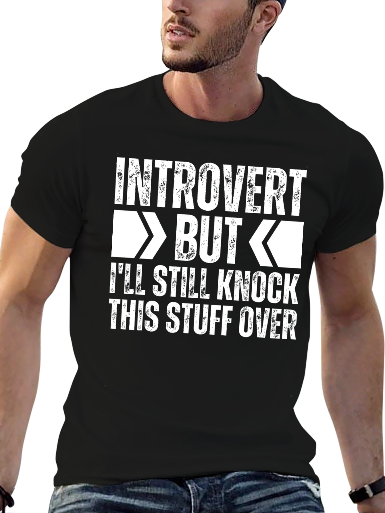 Introvert But Graphic T-Shirt - Humorous Novelty Tee