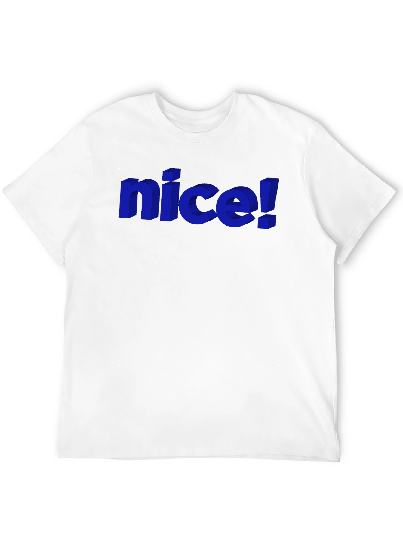 Nice! Graphic Tee - Stylish 3D Design