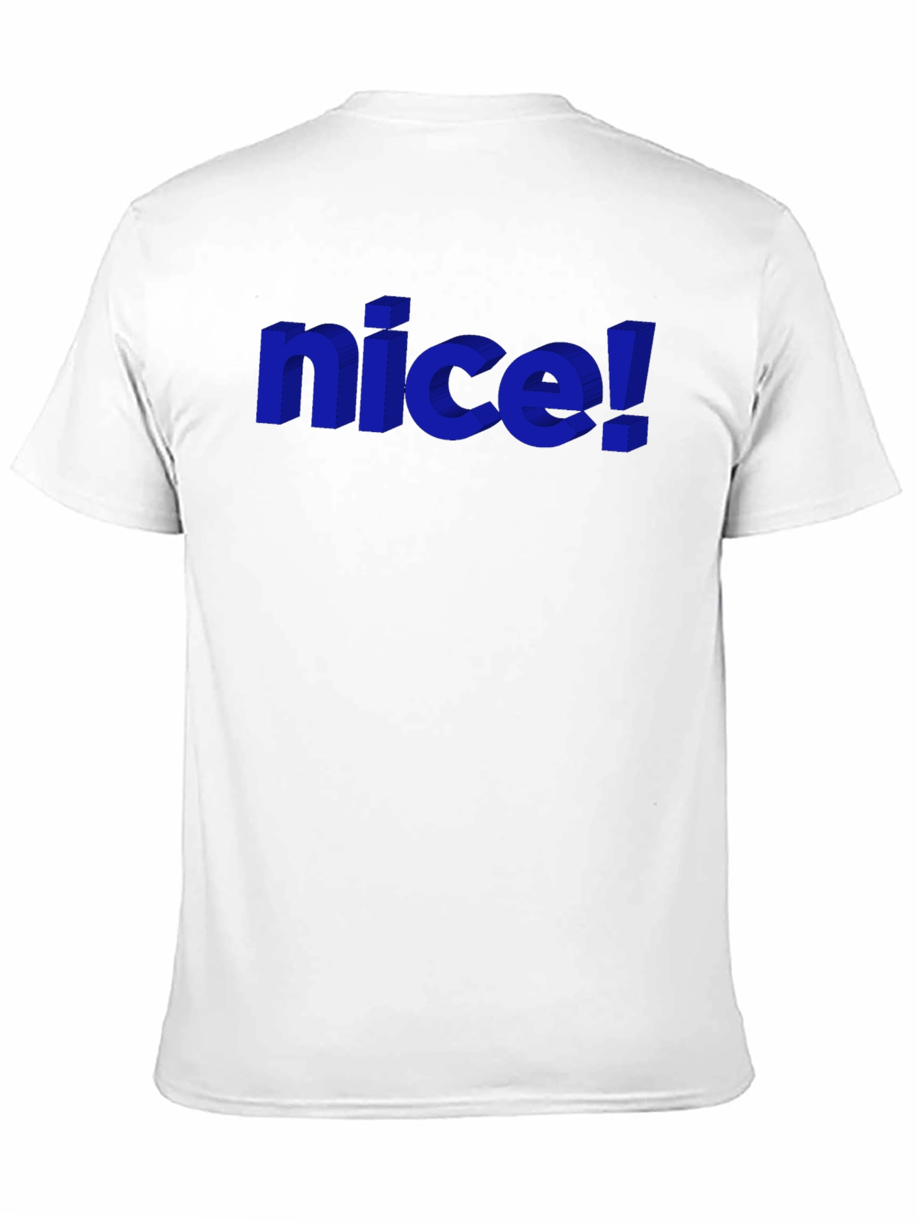 Nice! Graphic Tee - Stylish 3D Design
