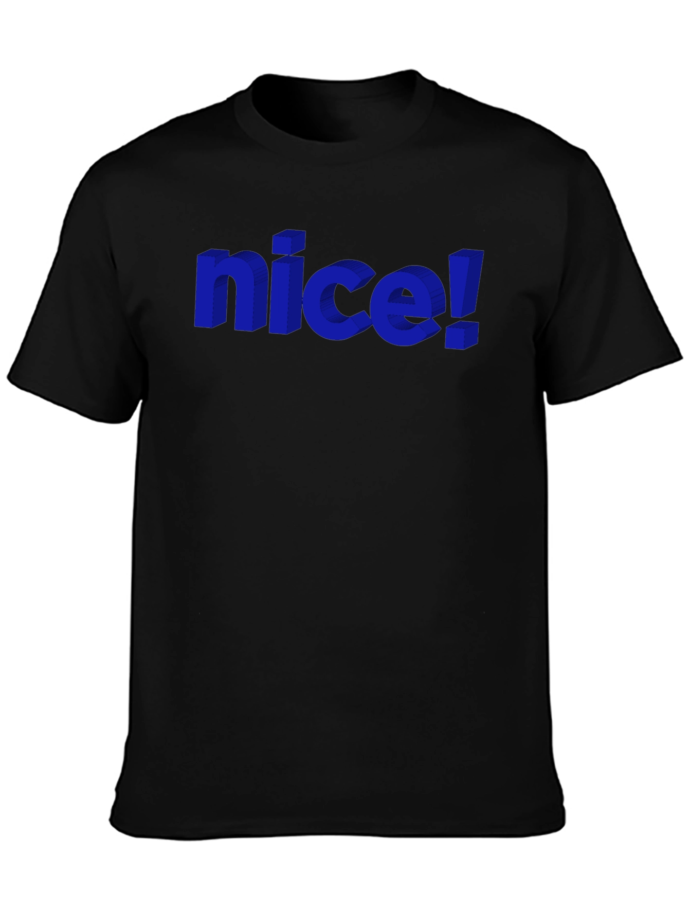 Nice! Graphic Tee - Stylish 3D Design