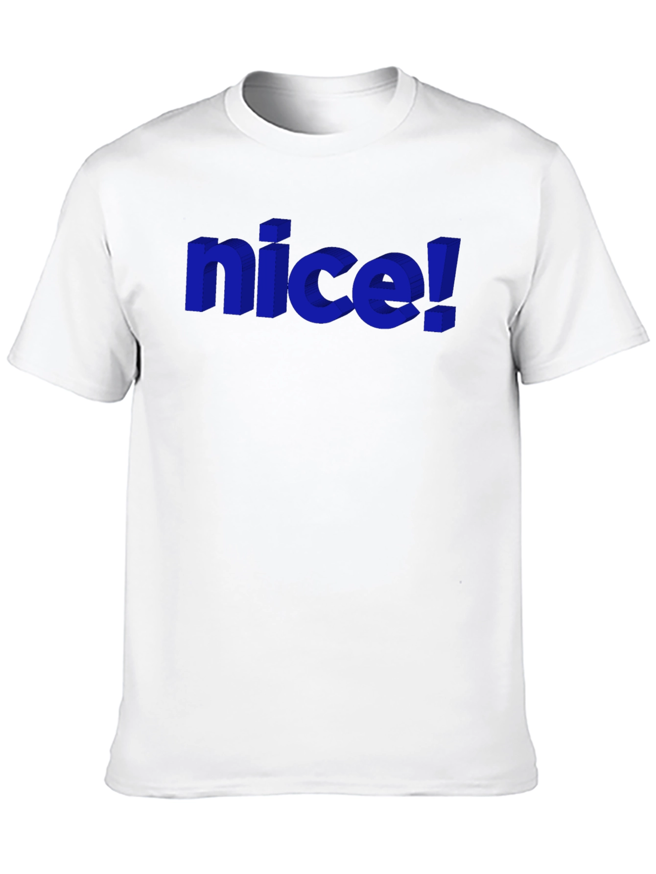 Nice! Graphic Tee - Stylish 3D Design