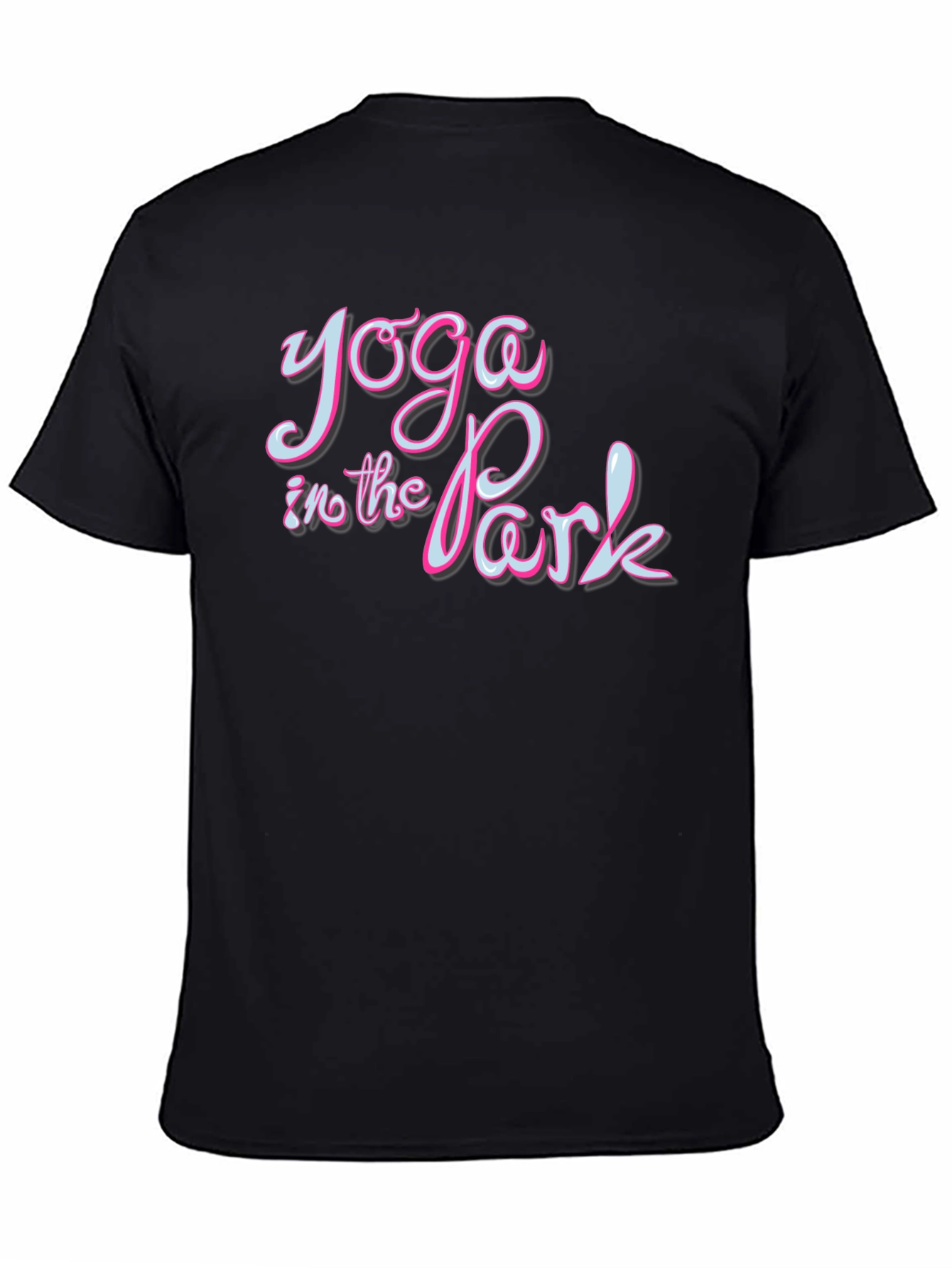 Yoga in the Park Black Graphic T-Shirt