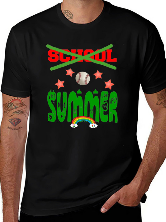 Summer Baseball T-Shirt - No More School!