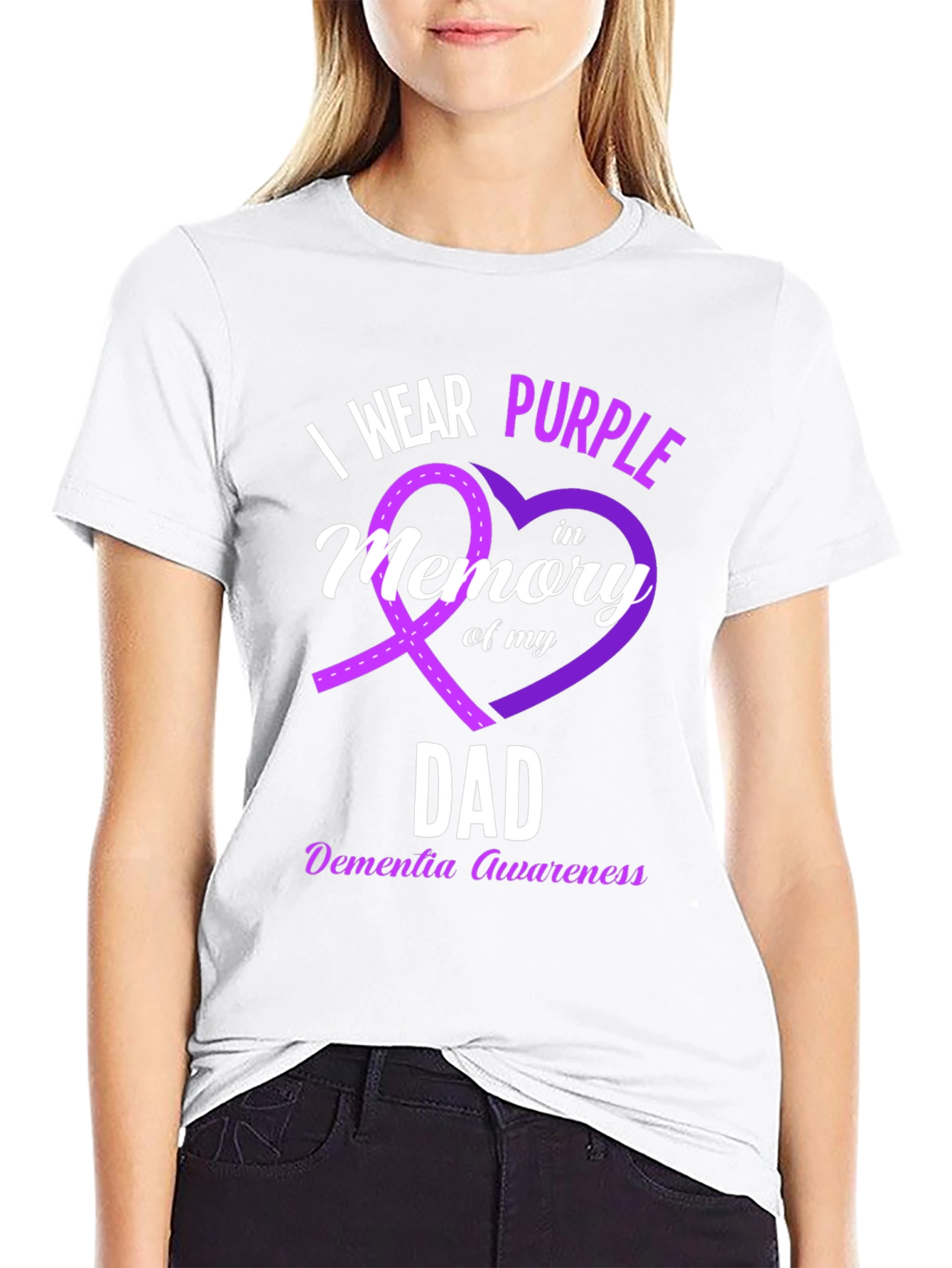 Purple Awareness Dad T-Shirt