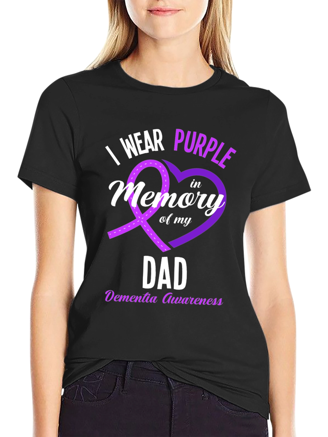Purple Awareness Dad T-Shirt