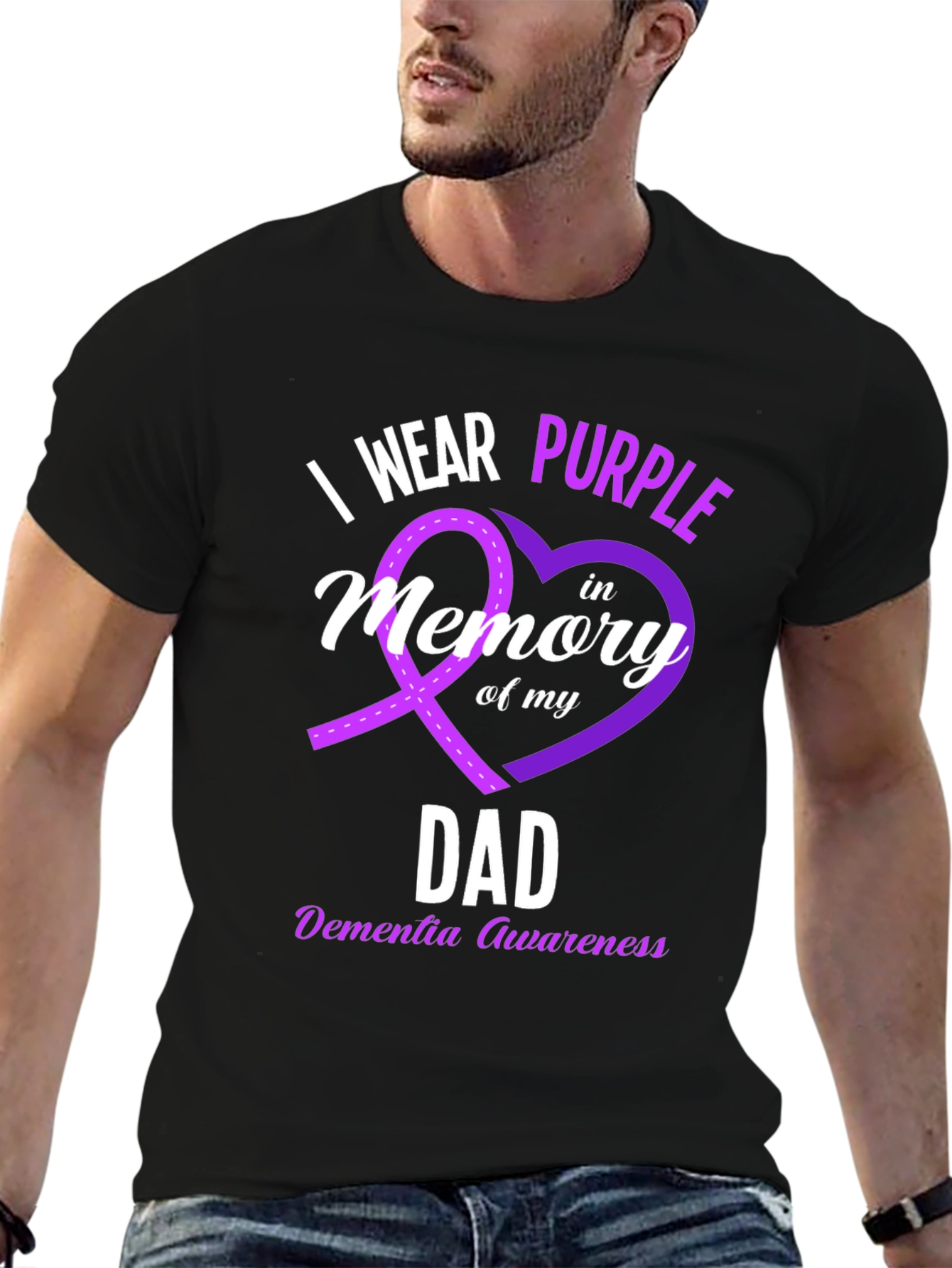 Purple Awareness Dad T-Shirt