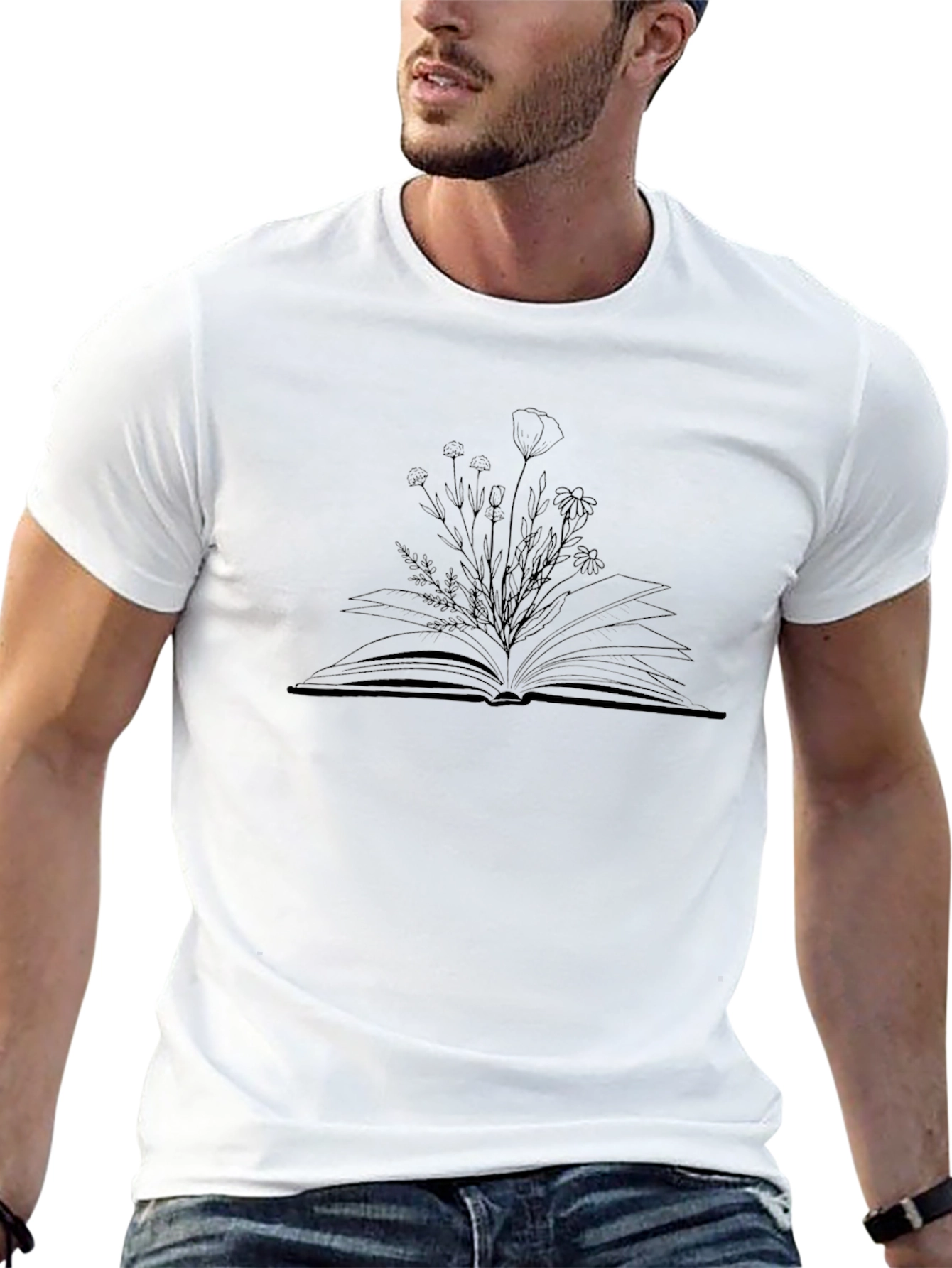 Floral Book Graphic Tee