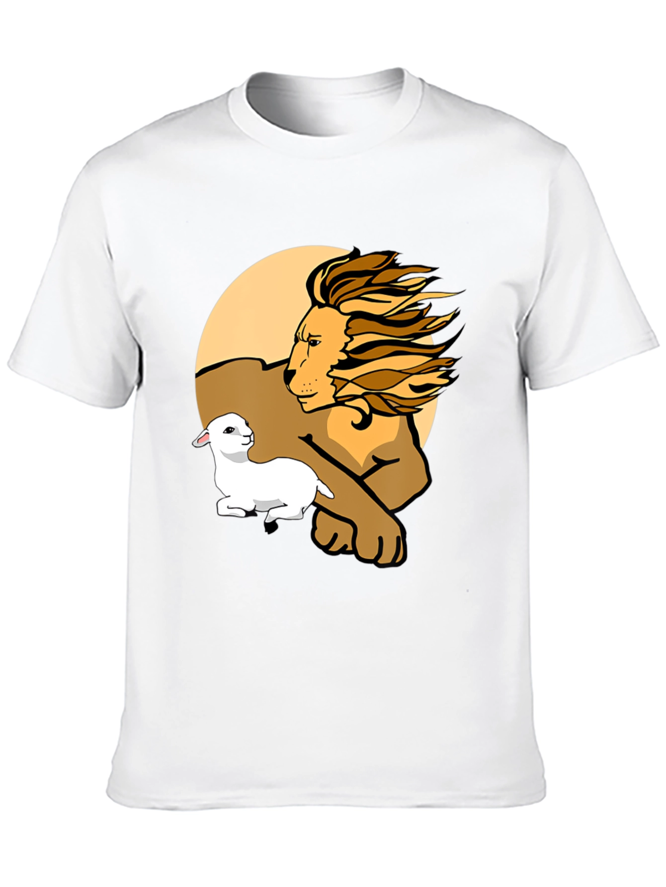 Lion and Lamb Graphic Tee - Unisex Comfort
