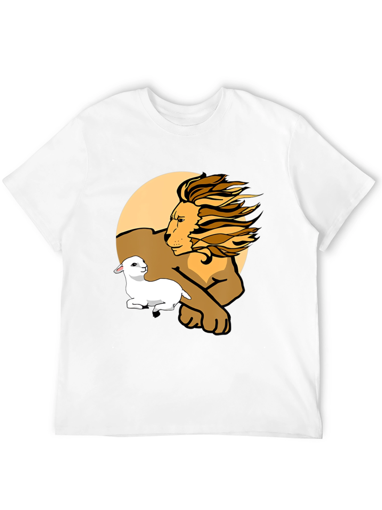 Lion and Lamb Graphic Tee - Unisex Comfort
