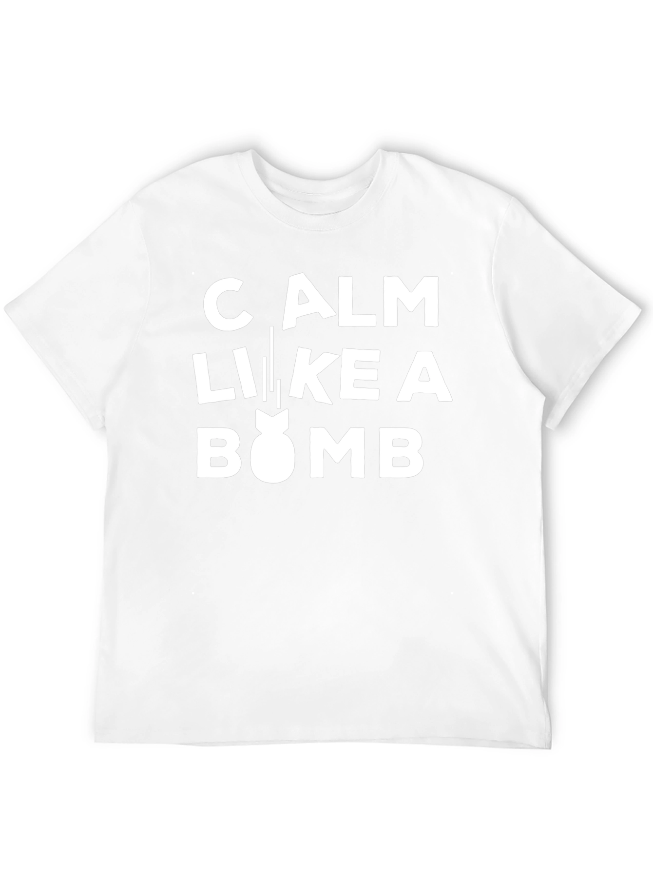 Calm Like a Bomb Funny Graphic Tee - Black