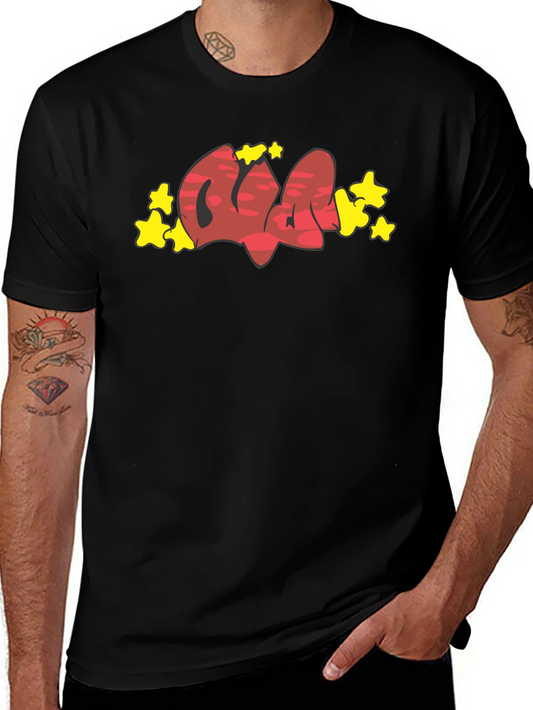 Graffiti Style Graphic T-Shirt - Trendy Urban Fashion