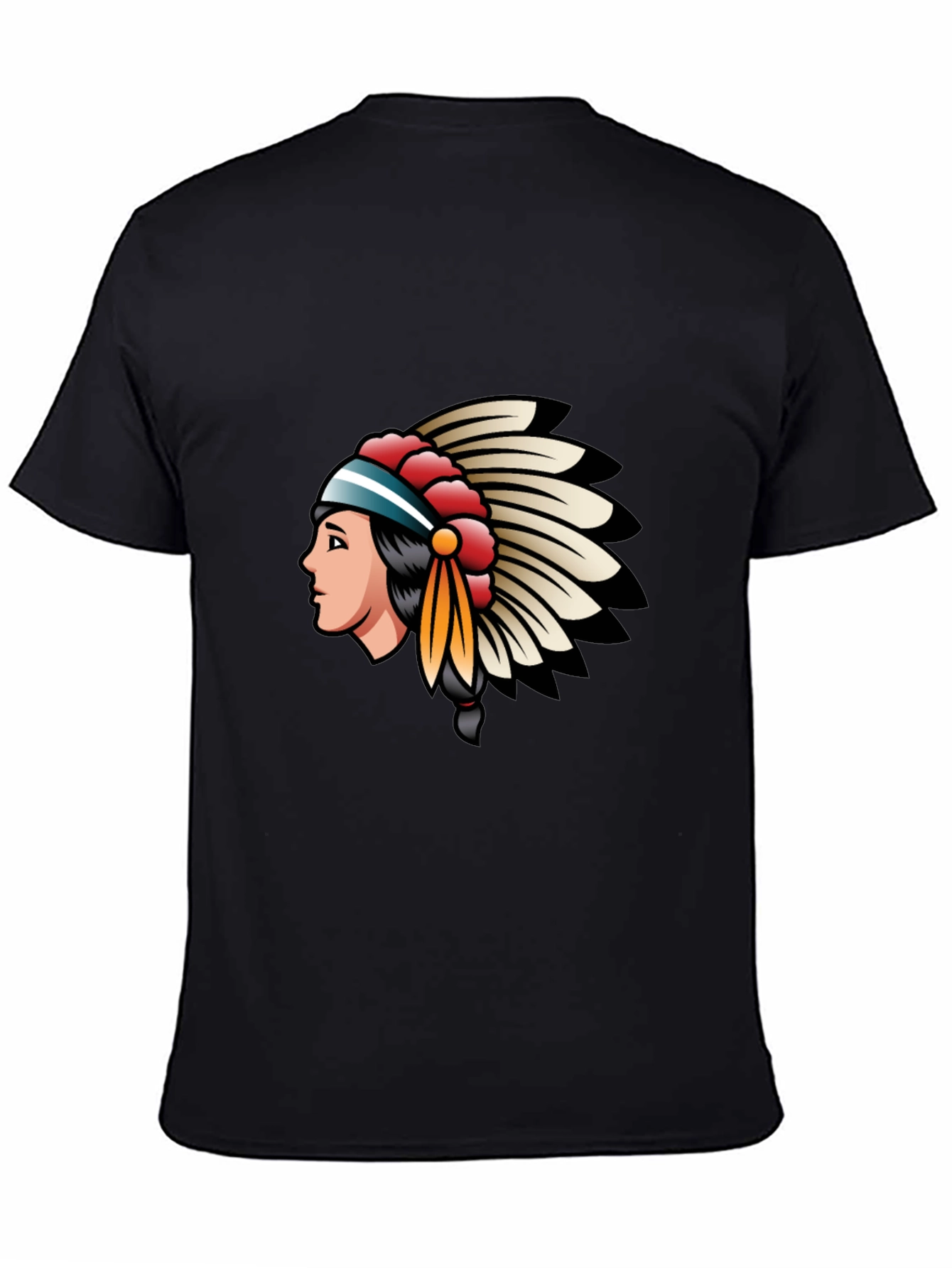 Native American Headdress Graphic T-Shirt