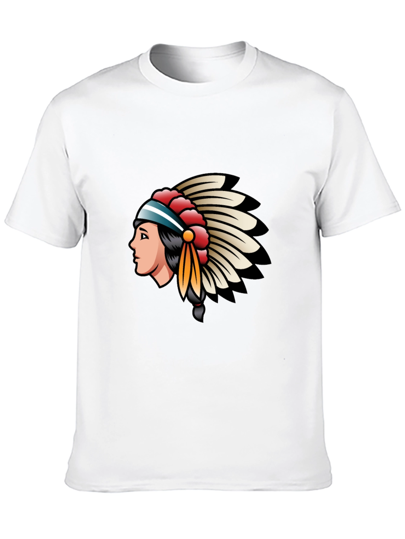 Native American Headdress Graphic T-Shirt