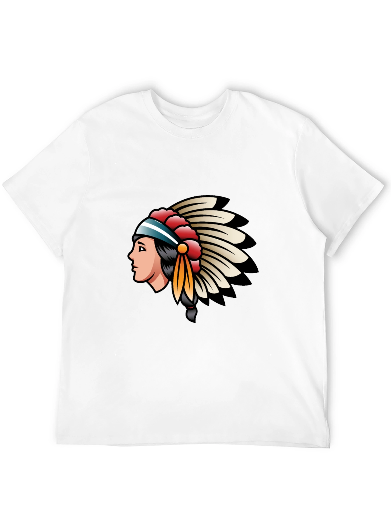 Native American Headdress Graphic T-Shirt