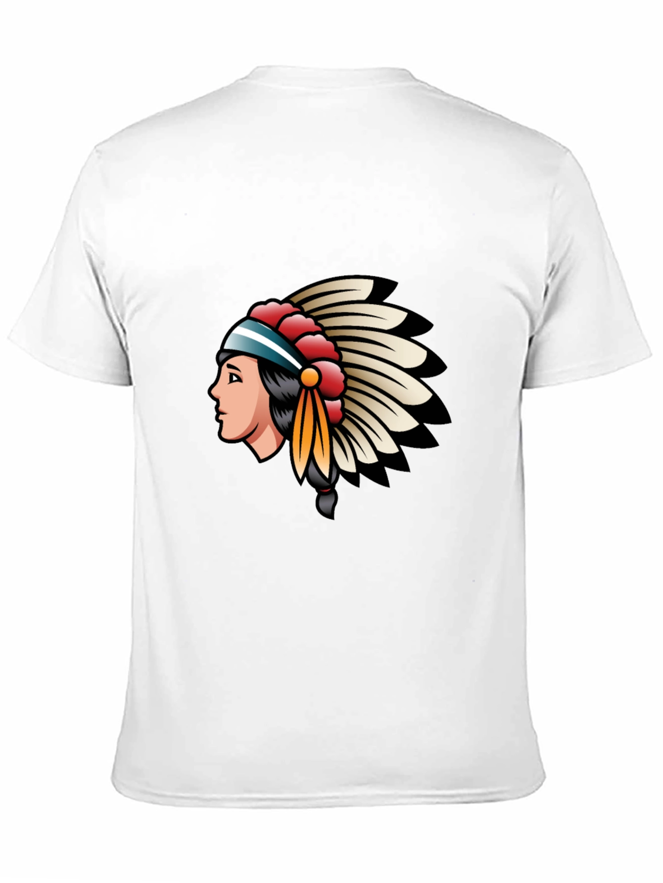 Native American Headdress Graphic T-Shirt