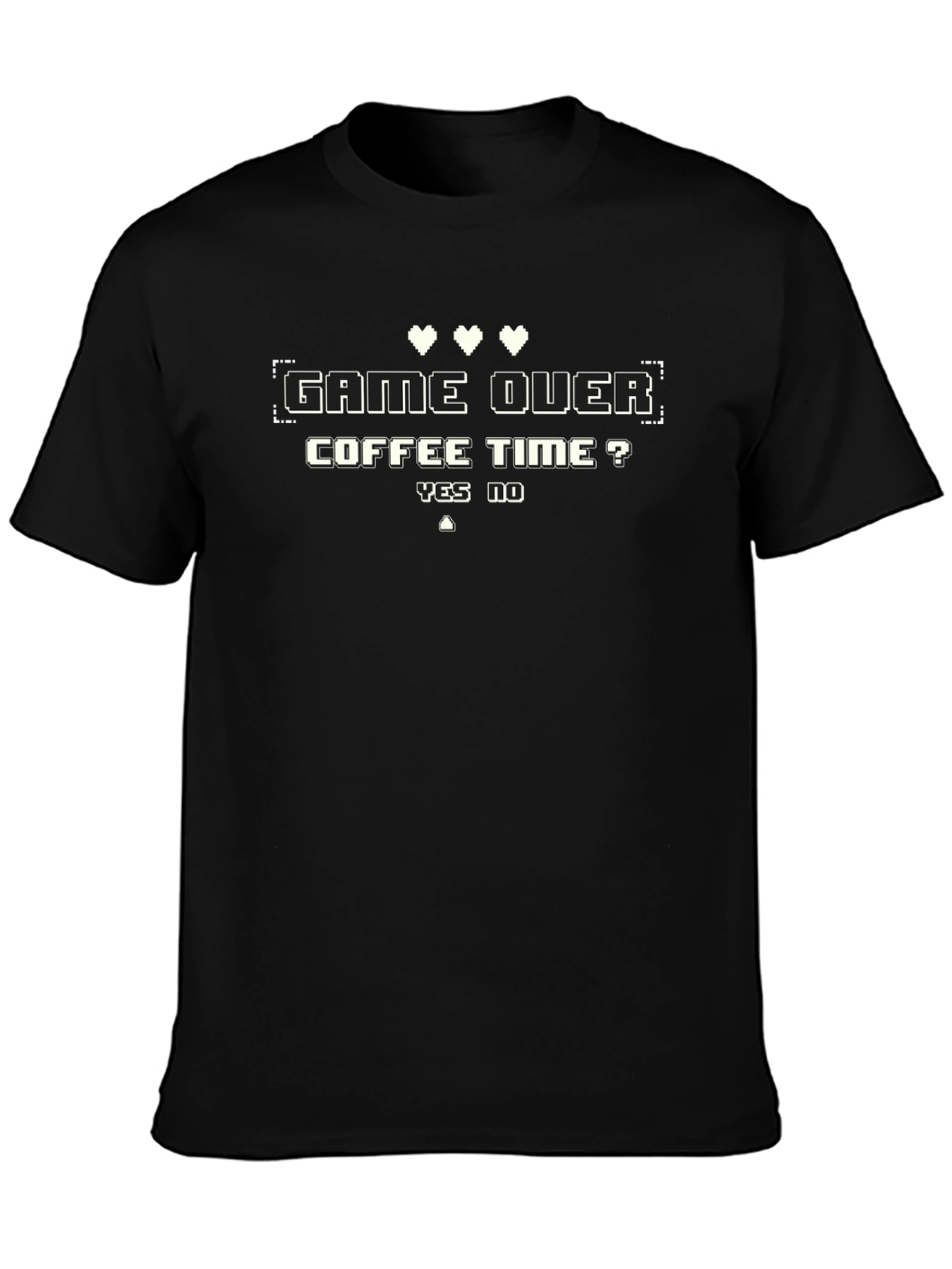 Game Over Coffee Time Graphic T-Shirt