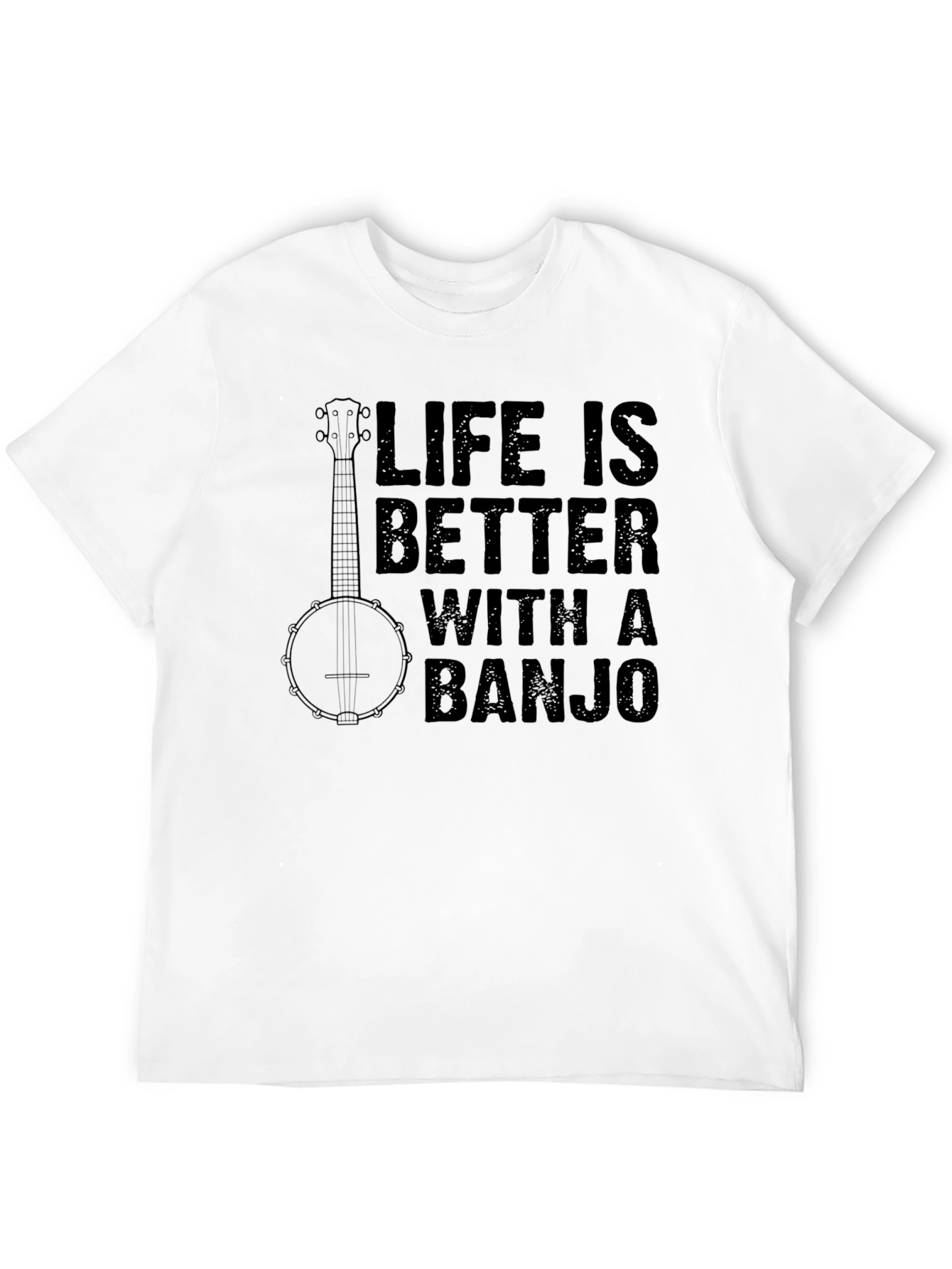 Life Is Better With A Banjo Graphic T-Shirt