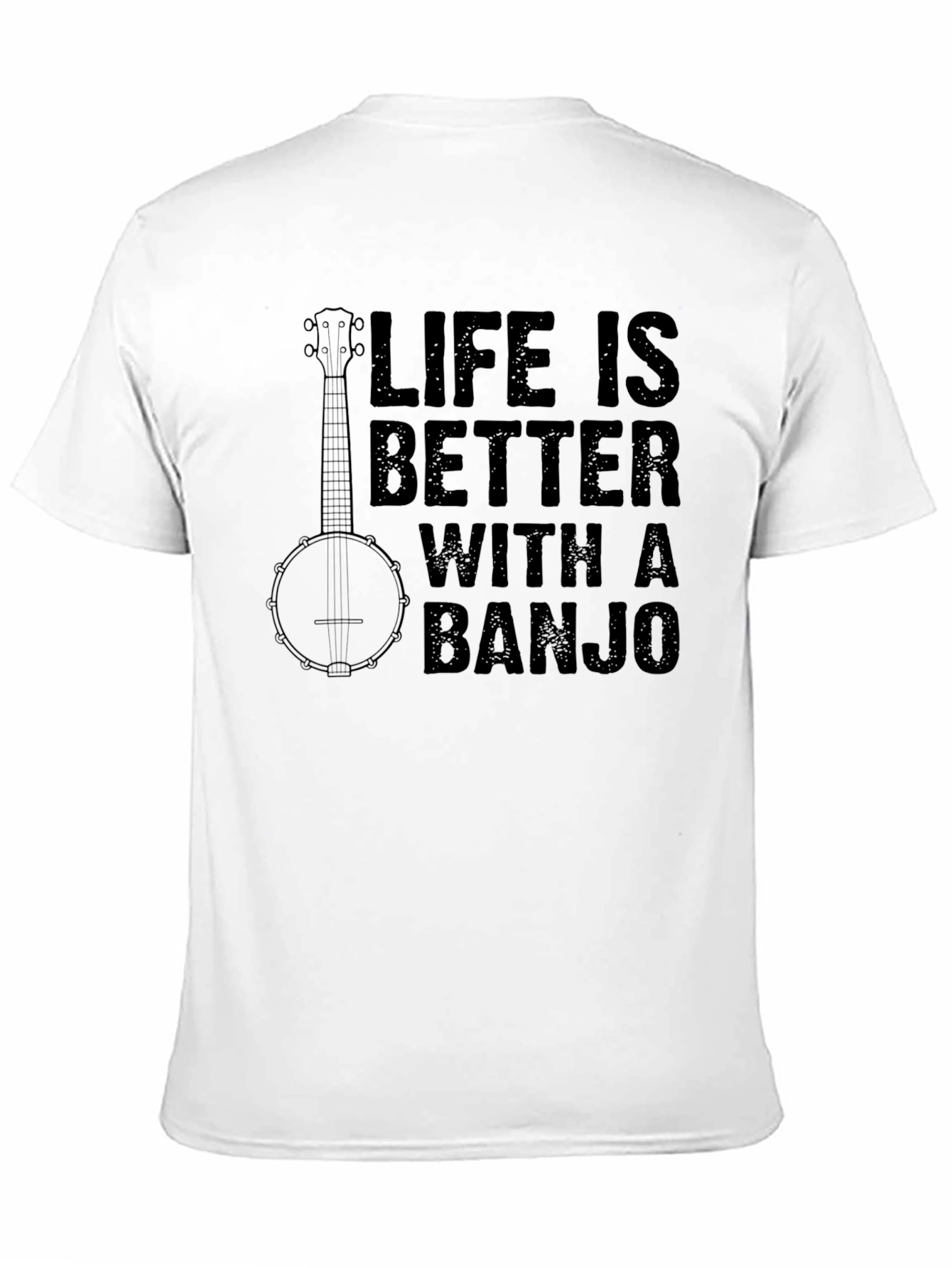 Life Is Better With A Banjo Graphic T-Shirt