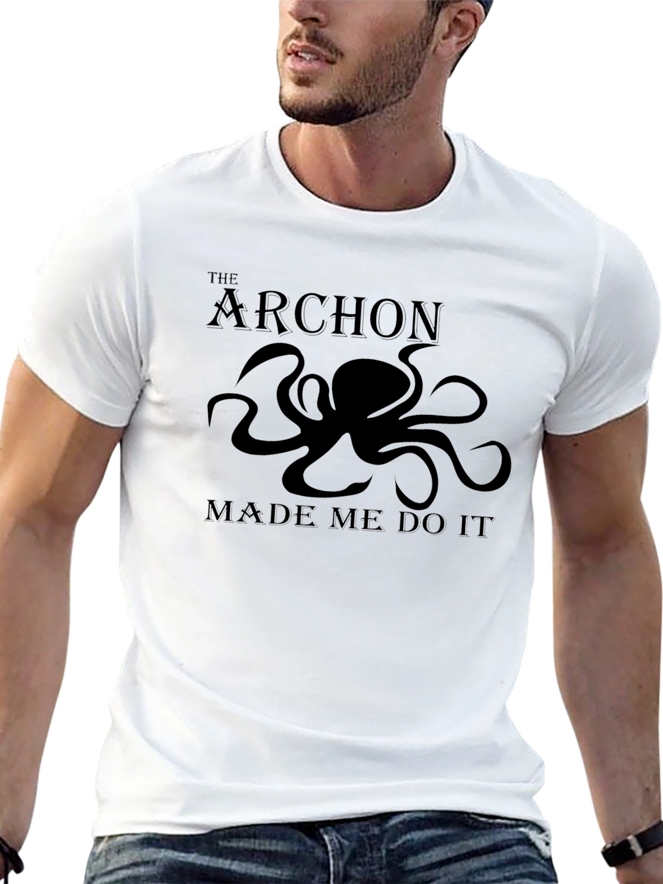 The Archon Octopus Black Graphic Tee