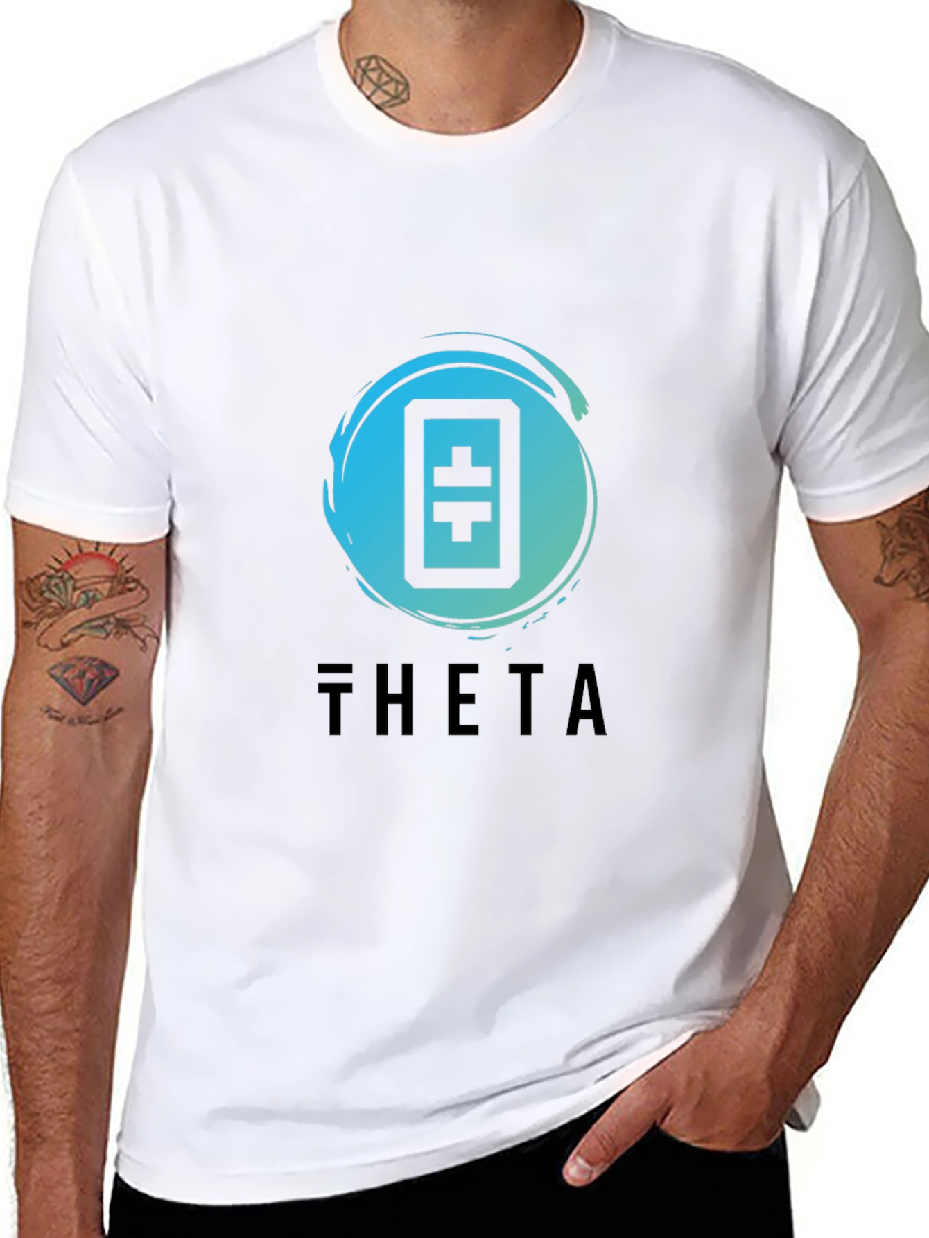Theta Crypto T-Shirt - Trendy Blockchain Apparel