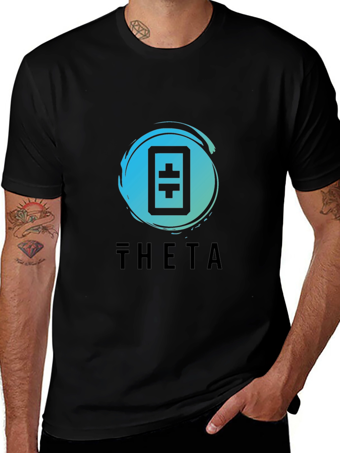 Theta Crypto T-Shirt - Trendy Blockchain Apparel