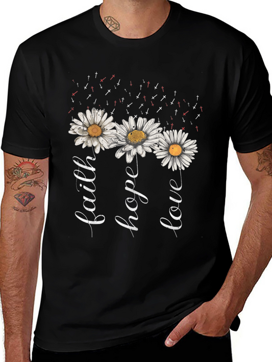 Faith Hope Love Daisy T-Shirt