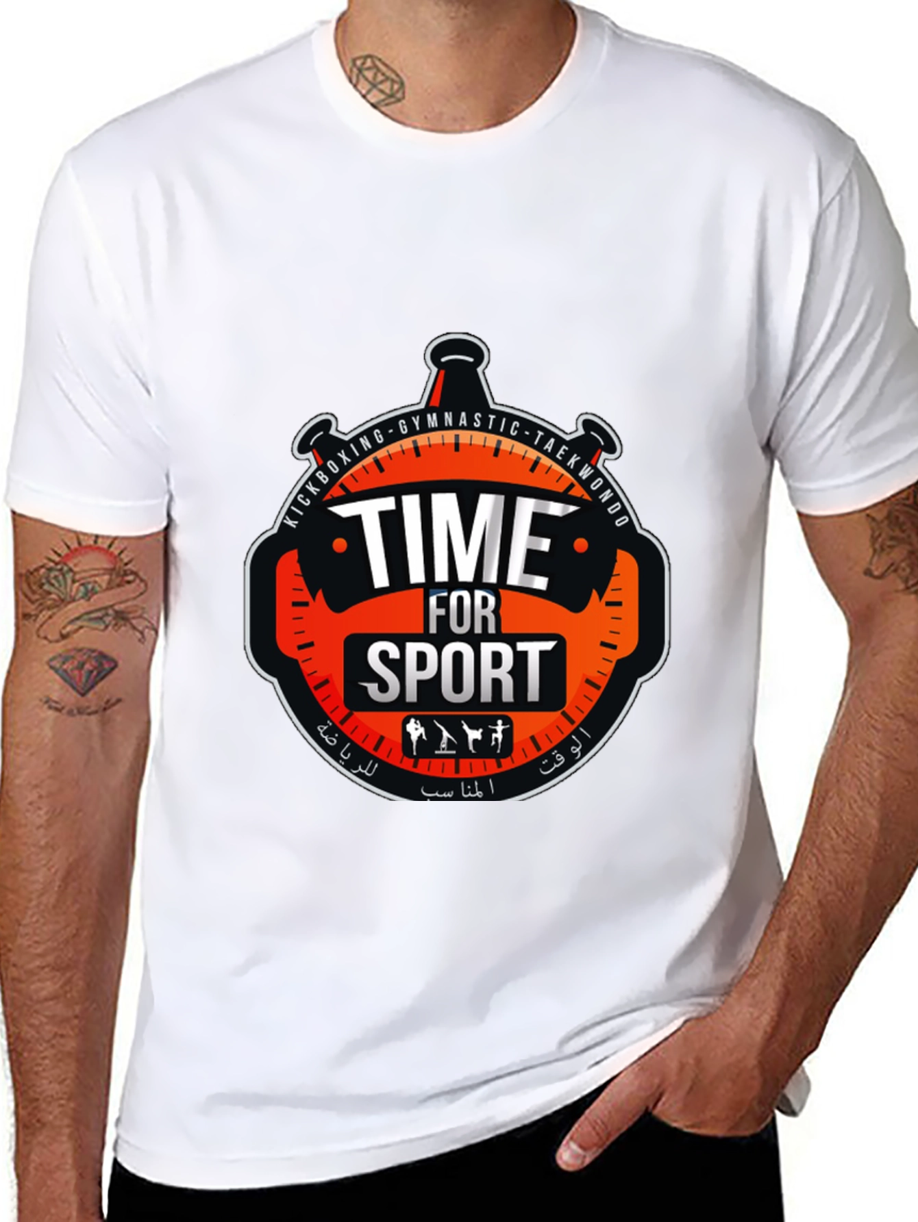 Time for Sport Black T-Shirt
