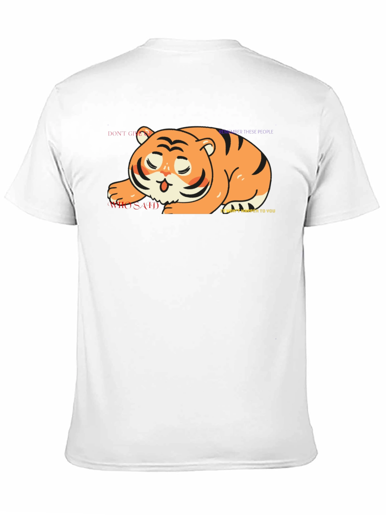 Cute Tiger Graphic Tee - Unisex Black T-Shirt