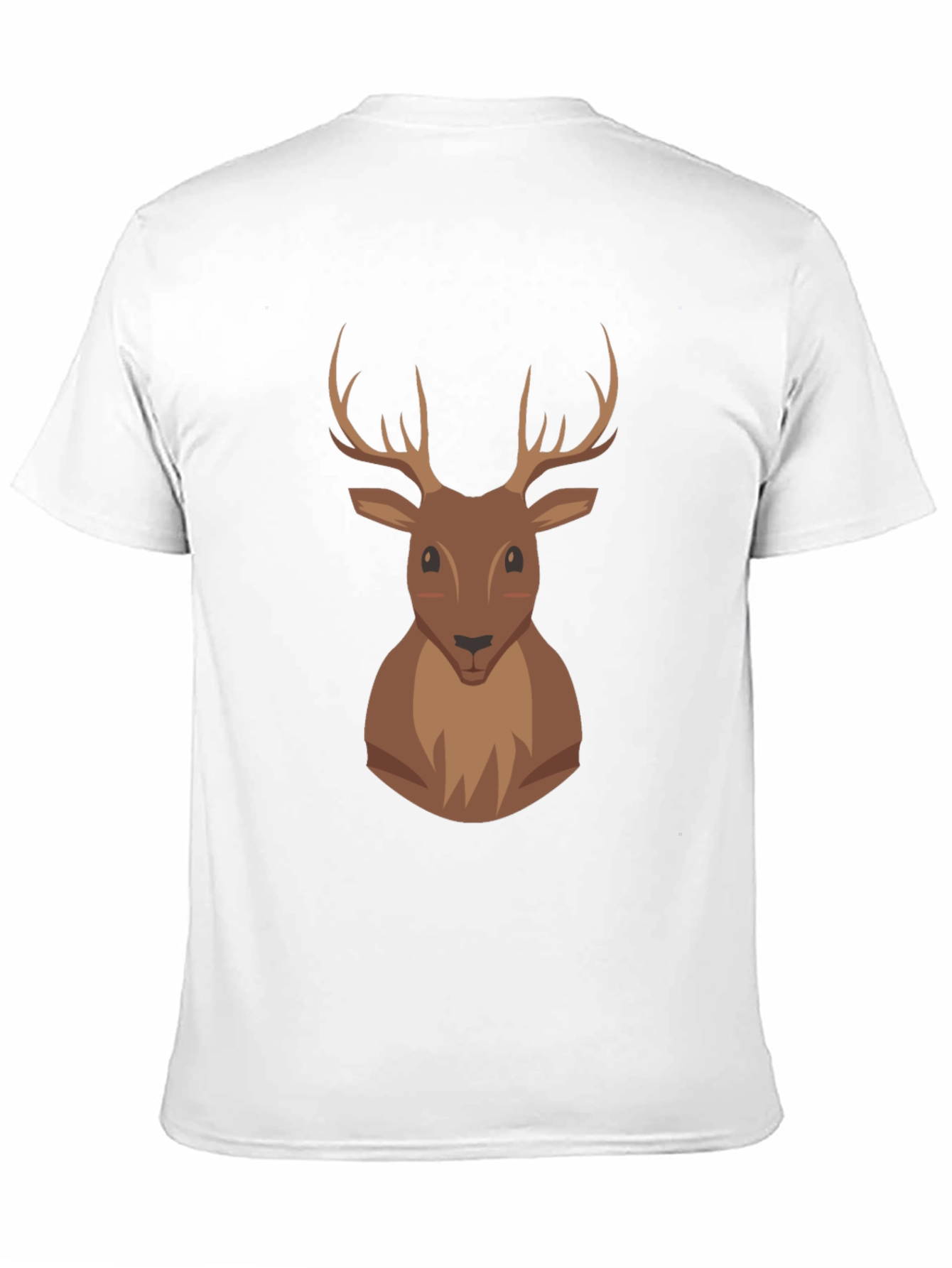 Deer Graphic Print Black T-Shirt